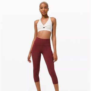 Lululemon Align Crop Legging in Maroon